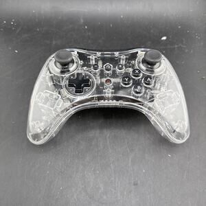 Afterglow Transparent Wireless Wii U Controller PDP Untested